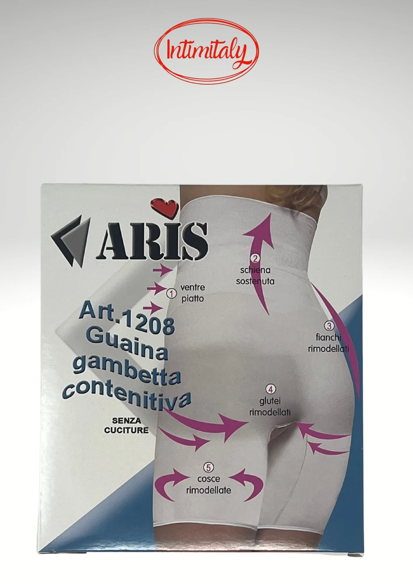 Aris - Guaina Contenitiva Donna  In Microfibra Art. 1208 - Image 3