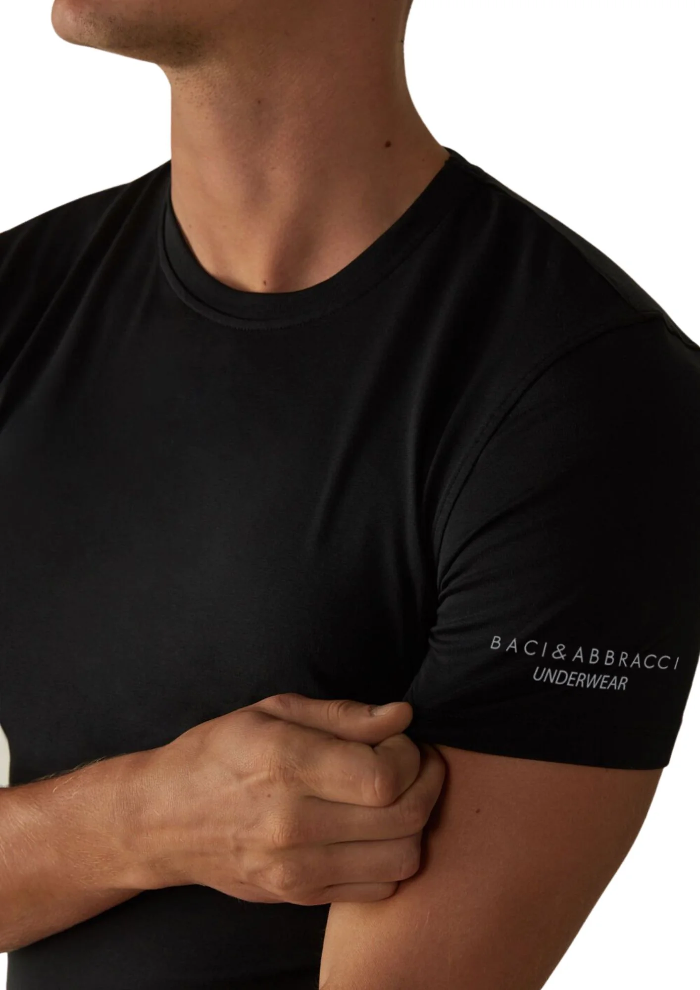 Baci E Abbracci - Maglia In Cotone Elasticizzato Girocollo Art. Bats004 - Image 4