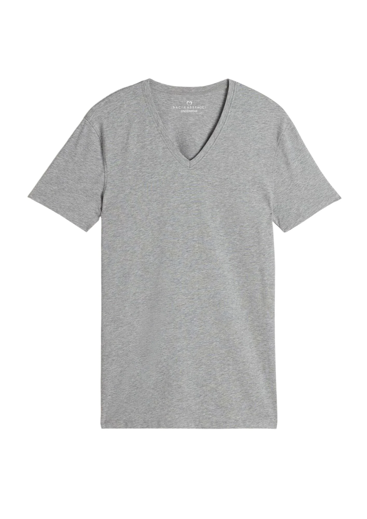 Baci E Abbracci - Maglia In Cotone Elasticizzato Scollo V Bianche E Colorate Art. Bats005 - Image 3