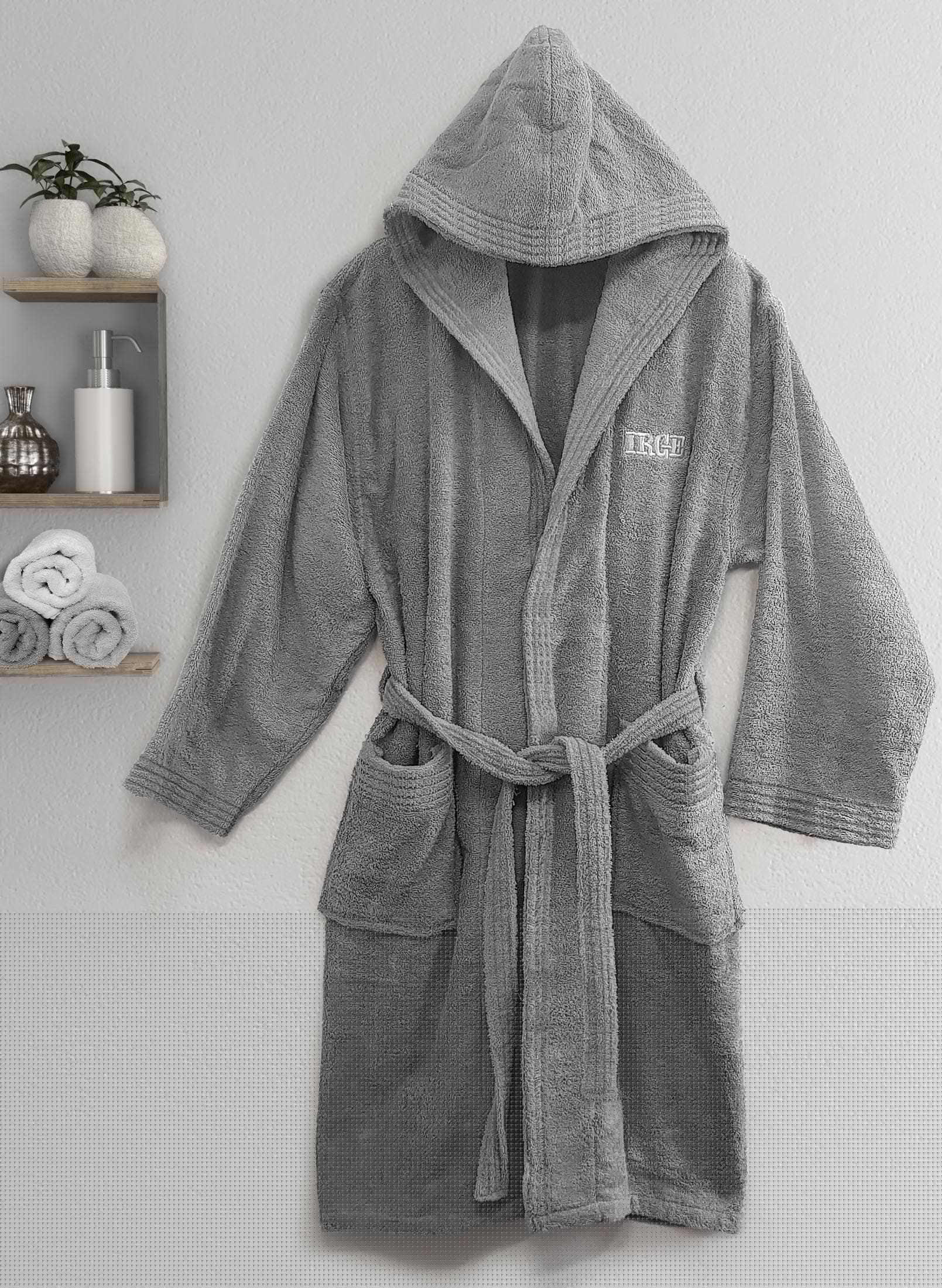 Irge - Accappatoio In Spugna Uomo E Donna  100% Cotone 450g/mq Tutti I Colori - Image 4