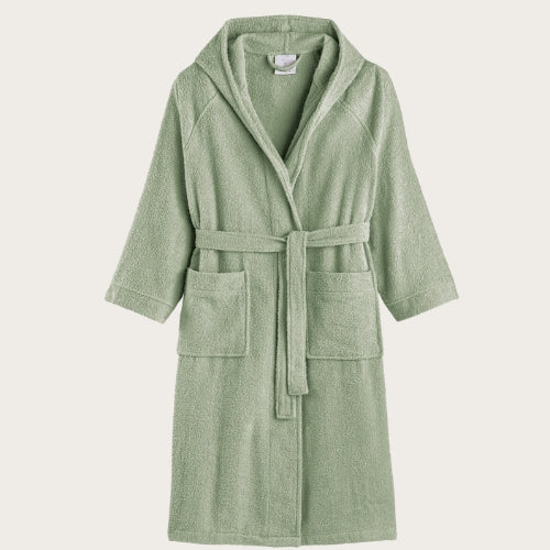 Irge Le Tinte Accappatoio Unisex In Spugna Puro Cotone Tinta Unita Con Ricamo  Art. Irge Accappatoio - Image 10