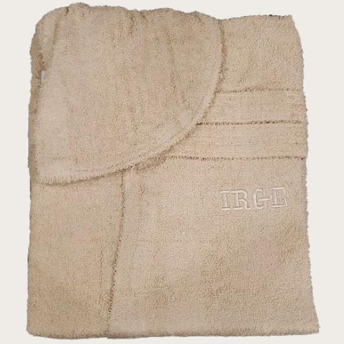 Irge Le Tinte Accappatoio Unisex In Spugna Puro Cotone Tinta Unita Con Ricamo  Art. Irge Accappatoio - Image 11