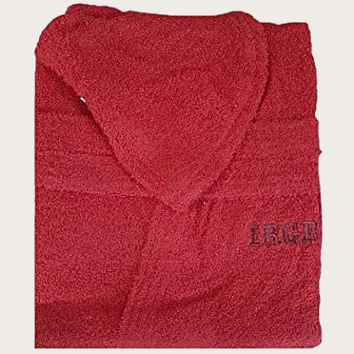 Irge Le Tinte Accappatoio Unisex In Spugna Puro Cotone Tinta Unita Con Ricamo  Art. Irge Accappatoio - Image 3