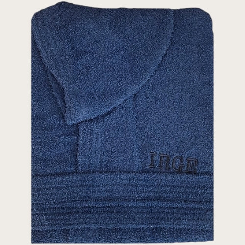Irge Le Tinte Accappatoio Unisex In Spugna Puro Cotone Tinta Unita Con Ricamo  Art. Irge Accappatoio - Image 7
