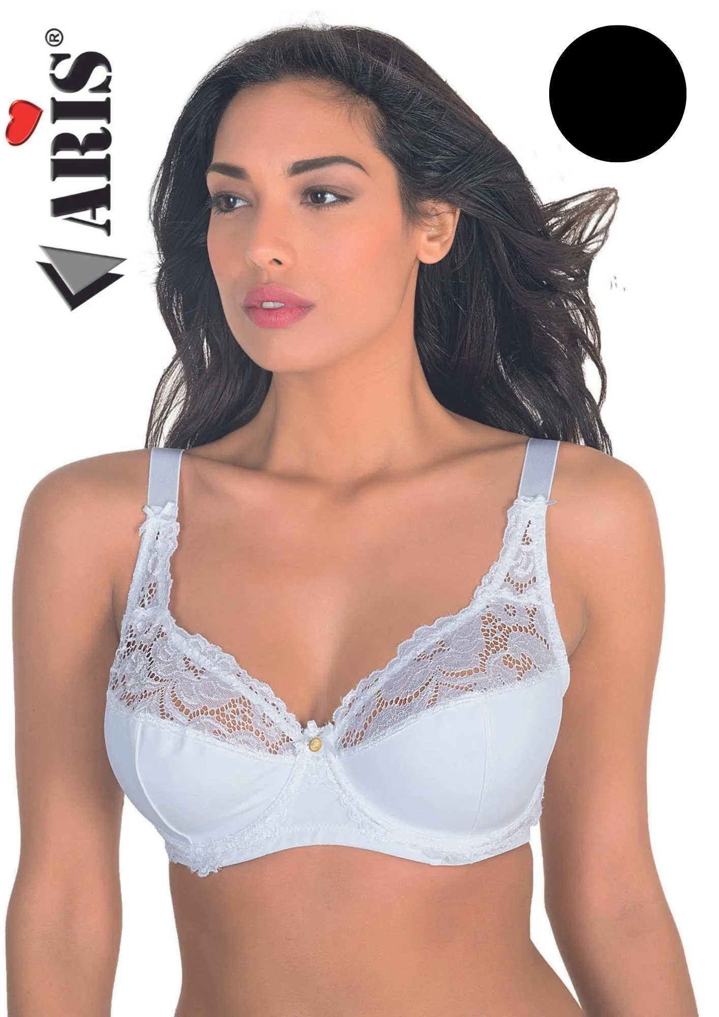 Reggiseno In Microfribra Con Inserto In Pizzo Coppa D  1828aris - Image 3